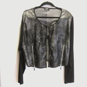 LACE Canada Faux Leather Bolero Shrug